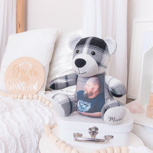 Load image into Gallery viewer, MEMORY BEAR "Benson" Memories in Threads Bear Heirloom Cloth Doll