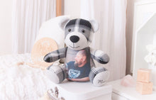 Load image into Gallery viewer, MEMORY BEAR "Benson" Memories in Threads Bear Heirloom Cloth Doll