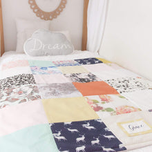 Load image into Gallery viewer, MEMORY QUILT Classic Sammy "SQUARE" Heirloom Keepsake Quilt