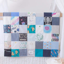 Load image into Gallery viewer, MEMORY QUILT Classic Sampson "SMALL SQUARE" Heirloom Keepsake Quilt