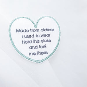 "Memory HEART Patch" DIY Personalised Embroidered Fabric Patch