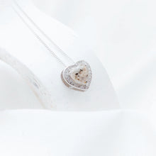 Load image into Gallery viewer, MEMORY JEWELLERY "Hearts in our Hands" Halo Sliding Memories in Threads Pendant