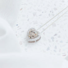 Load image into Gallery viewer, MEMORY JEWELLERY "Hearts in our Hands" Halo Sliding Memories in Threads Pendant