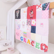 Load image into Gallery viewer, MEMORY QUILT Classic Sammy "SQUARE" Heirloom Keepsake Quilt