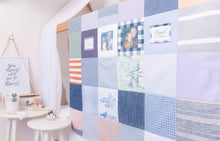 Load image into Gallery viewer, MEMORY QUILT Classic Sammy "SQUARE" Heirloom Keepsake Quilt
