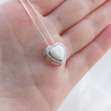 Load image into Gallery viewer, MEMORY JEWELLERY "Hearts in our Hands" Halo Sliding Memories in Threads Pendant