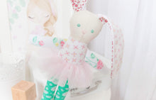 Load image into Gallery viewer, MEMORY DOLL "Bess" Bunny Heirloom Cloth Memories in Threads Doll Collection