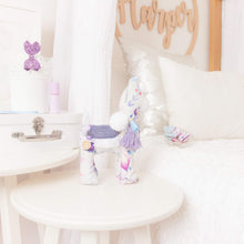 Load image into Gallery viewer, "Deluxe" Mini Mee Modern Liliana Llama Heirloom Cloth Doll - Petunia Plum