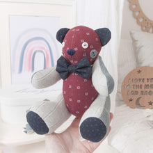 Load image into Gallery viewer, MEMORY BEAR "Biscuit" Memories in Threads Bear Heirloom Cloth Doll
