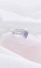 Load image into Gallery viewer, MEMORY JEWELLERY "Peaches" Pear SET Halo Memories in Threads Ring