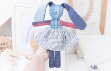 Load image into Gallery viewer, MEMORY DOLL "Bess" Bunny Heirloom Cloth Memories in Threads Doll Collection