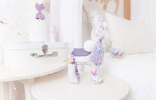 Load image into Gallery viewer, "Deluxe" Mini Mee Modern Liliana Llama Heirloom Cloth Doll - Petunia Plum