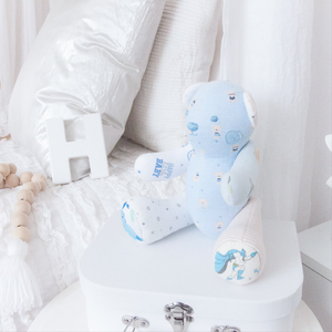 MEMORY BEAR "Biscuit" Memories in Threads Bear Heirloom Cloth Doll