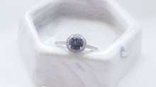Load image into Gallery viewer, CUSTOM LISTING Archal Memories in Threads -  &quot;Harkness&quot; Halo Cushion Cut Ring with PBM CUSTOM ORDER ONLY, CUSTOM MAKE TIMES APPLY.