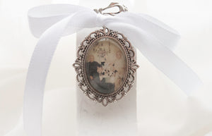 CUSTOM LISTING Alex - "Brindle" Bride Oval Photo Charm Dangle ACCESSORY CUSTOM ORDER ONLY, CUSTOM MAKE TIMES APPLY.