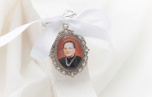 CUSTOM LISTING Alex - "Brindle" Bride Oval Photo Charm Dangle ACCESSORY CUSTOM ORDER ONLY, CUSTOM MAKE TIMES APPLY.