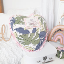 Load image into Gallery viewer, CUSTOM LISTING FOR Amanda - CUSTOM ORDER ONLY for Memories in Threads - CUSTOM Heart with frill pillow with photo Memory Pillow