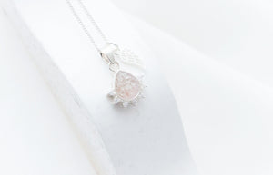 CUSTOM LISTING LISTING Sonya Memories in Threads - "Pine" Pear Pendant CUSTOM ORDER ONLY, CUSTOM MAKE TIMES APPLY.
