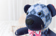 Load image into Gallery viewer, CUSTOM LISTING Angela - Classic "Benson" Teddy Bear Memory Cloth Heirloom Doll DECOR CUSTOM ORDER ONLY, CUSTOM MAKE TIMES APPLY)