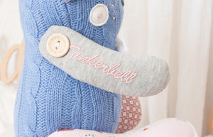 MEMORY BEAR "Biscuit" Memories in Threads Bear Heirloom Cloth Doll