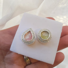 Load image into Gallery viewer, CUSTOM BALANCE LISTING Karen C Memories in Threads - &quot;Remy&quot; Round Halo European Charm and &quot;Tia&quot; Teardrop Halo European Charm CUSTOM ORDER ONLY, CUSTOM MAKE TIMES APPLY.
