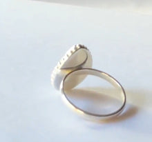 Load image into Gallery viewer, CUSTOM 50% DEPOSIT LISTING Jo Memories in Threads - &quot;Taylor&quot; Teardrop Bezel Ring CUSTOM ORDER ONLY, CUSTOM MAKE TIMES APPLY.