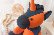 Load image into Gallery viewer, CUSTOM LISTING 50% BALANCE LISTING Aleshea  - Classic "Pip" the Pup / "Usha" the Unicorn / "Dusty" the Dragon Memory Cloth Heirloom Doll DECOR CUSTOM ORDER ONLY, CUSTOM MAKE TIMES APPLY.