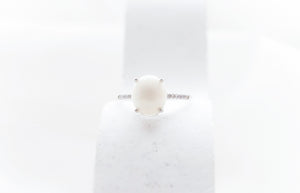 CUSTOM LISTING Emily Memories in Threads -  "Harkness" Halo Cushion Cut Ring and Oval Ostaria Ring with PBM CUSTOM ORDER ONLY, CUSTOM MAKE TIMES APPLY.