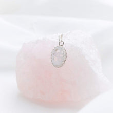 Load image into Gallery viewer, CUSTOM LISTING Tamika Memories in Threads - &quot;Ophelia&quot; Oval Royal Crown Cabochon Pendant CUSTOM ORDER ONLY, CUSTOM MAKE TIMES APPLY.
