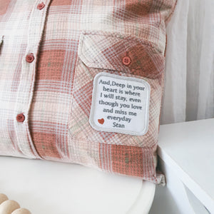 MEMORY PILLOW "Cassidy" Collared Memories in Threads Pillow