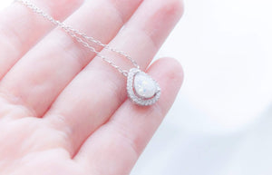 CUSTOM LISTING Jenni - "Peaches" Pear Pendant CUSTOM ORDER ONLY, CUSTOM MAKE TIMES APPLY.