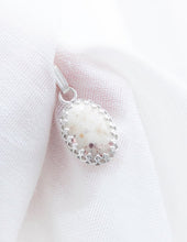 Load image into Gallery viewer, CUSTOM LISTING Tamika Memories in Threads - &quot;Ophelia&quot; Oval Royal Crown Cabochon Pendant CUSTOM ORDER ONLY, CUSTOM MAKE TIMES APPLY.