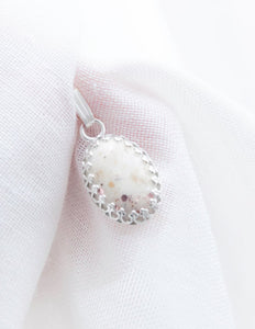 CUSTOM LISTING Tamika Memories in Threads - "Ophelia" Oval Royal Crown Cabochon Pendant CUSTOM ORDER ONLY, CUSTOM MAKE TIMES APPLY.