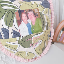Load image into Gallery viewer, CUSTOM LISTING FOR Amanda - CUSTOM ORDER ONLY for Memories in Threads - CUSTOM Heart with frill pillow with photo Memory Pillow