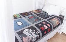 Load image into Gallery viewer, CUSTOM LISTING FOR MAEVE - MEMORY QUILT BALANCE LISTING - CUSTOM ORDER ONLY for Memories in Threads - "Winter" Window Pane Panel Keepsake Quilt)