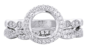 CUSTOM LISTING Lindsay Memories in Threads -  "Peaches" Pear Halo Ring and Missy Marquise Bands and "Harps" Halo Round Ring with "Prairy" Plait Bands with cremation ashes CUSTOM ORDER ONLY, CUSTOM MAKE TIMES APPLY.