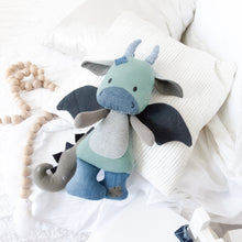 Load image into Gallery viewer, CUSTOM LISTING 50% DEPOSIT LISTING Aleshea  - Classic "Pip" the Pup / "Usha" the Unicorn / "Dusty" the Dragon Memory Cloth Heirloom Doll DECOR CUSTOM ORDER ONLY, CUSTOM MAKE TIMES APPLY.