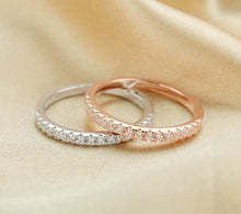 Load image into Gallery viewer, CUSTOM LISTING Lindsay Memories in Threads -  &quot;Opal&quot; Oval Halo Ring and Plain Pave Bands with cremation ashes CUSTOM ORDER ONLY, CUSTOM MAKE TIMES APPLY.