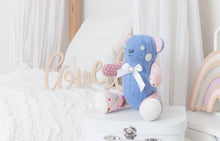 Load image into Gallery viewer, MEMORY BEAR &quot;Biscuit&quot; Memories in Threads Bear Heirloom Cloth Doll