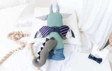 Load image into Gallery viewer, CUSTOM LISTING 50% DEPOSIT LISTING Aleshea  - Classic "Pip" the Pup / "Usha" the Unicorn / "Dusty" the Dragon Memory Cloth Heirloom Doll DECOR CUSTOM ORDER ONLY, CUSTOM MAKE TIMES APPLY.