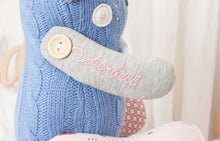 Load image into Gallery viewer, CUSTOM LISTING Tiyra - Classic "Tiyra" Teddy Bear Memory Cloth Heirloom Doll DECOR CUSTOM ORDER ONLY, CUSTOM MAKE TIMES APPLY)