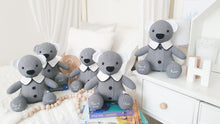 Load image into Gallery viewer, CUSTOM BALANCE LISTING Tracey - 5 x Classic "Tiyra" Teddy Bear Memory Cloth Heirloom Doll DECOR CUSTOM ORDER ONLY, CUSTOM MAKE TIMES APPLY)