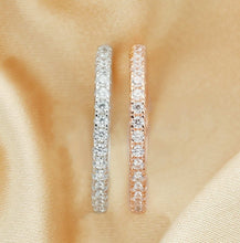 Load image into Gallery viewer, CUSTOM LISTING Lindsay Memories in Threads -  &quot;Opal&quot; Oval Halo Ring and Plain Pave Bands with cremation ashes CUSTOM ORDER ONLY, CUSTOM MAKE TIMES APPLY.