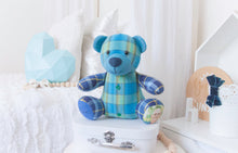 Load image into Gallery viewer, MEMORY BEAR &quot;Benson&quot; Memories in Threads Bear Heirloom Cloth Doll