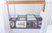 Load image into Gallery viewer, CUSTOM LISTING FOR STEPH S - DEPOSIT LISTING - QUILT and BEARS - CUSTOM ORDER ONLY for Memories in Threads - &quot;Winter&quot; Window Pane Panel Quilt and Classic Footpad Bear