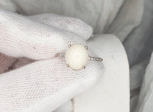 Load image into Gallery viewer, CUSTOM LISTING Emily Memories in Threads -  &quot;Harkness&quot; Halo Cushion Cut Ring and Oval Ostaria Ring with PBM CUSTOM ORDER ONLY, CUSTOM MAKE TIMES APPLY.