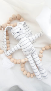 CUSTOM LISTING Paige - "Bess" Bunny Memory Cloth Doll CUSTOM ORDER ONLY, CUSTOM MAKE TIMES APPLY.