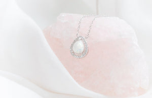 CUSTOM LISTING Jenni - "Peaches" Pear Pendant CUSTOM ORDER ONLY, CUSTOM MAKE TIMES APPLY.