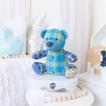 Load image into Gallery viewer, MEMORY BEAR &quot;Benson&quot; Memories in Threads Bear Heirloom Cloth Doll