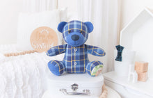 Load image into Gallery viewer, CUSTOM BALANCE LISTING Kirsten - Classic "Benson" Teddy Bear Memory Cloth Heirloom Doll DECOR CUSTOM ORDER ONLY, CUSTOM MAKE TIMES APPLY.